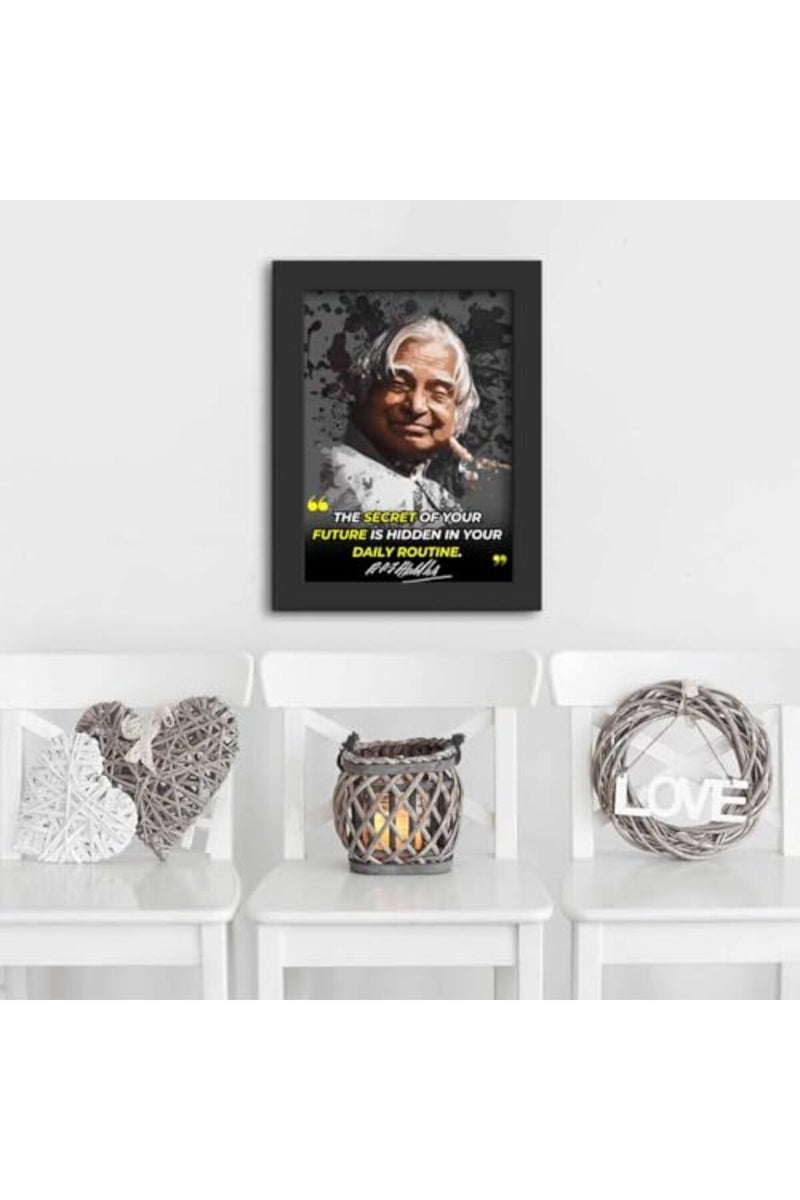 DmcreativityCraft Motivational Quotes Wall Frames APJ Abdul Kalam Posters Framed Art with 1 inch Matt Finish Black Frame for Room, Office and Study Desk Decoration (9.5 x 12.5 inches) - Image 4