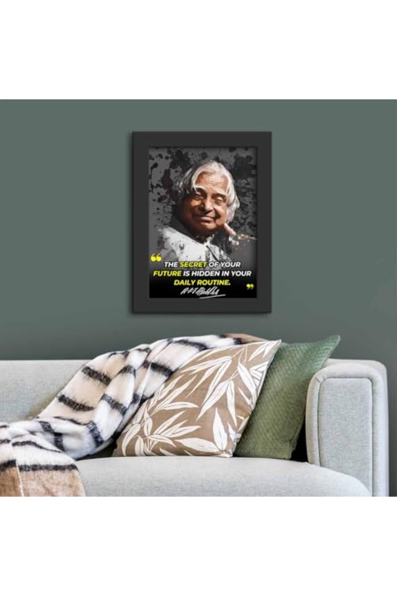 DmcreativityCraft Motivational Quotes Wall Frames APJ Abdul Kalam Posters Framed Art with 1 inch Matt Finish Black Frame for Room, Office and Study Desk Decoration (9.5 x 12.5 inches) - Image 2