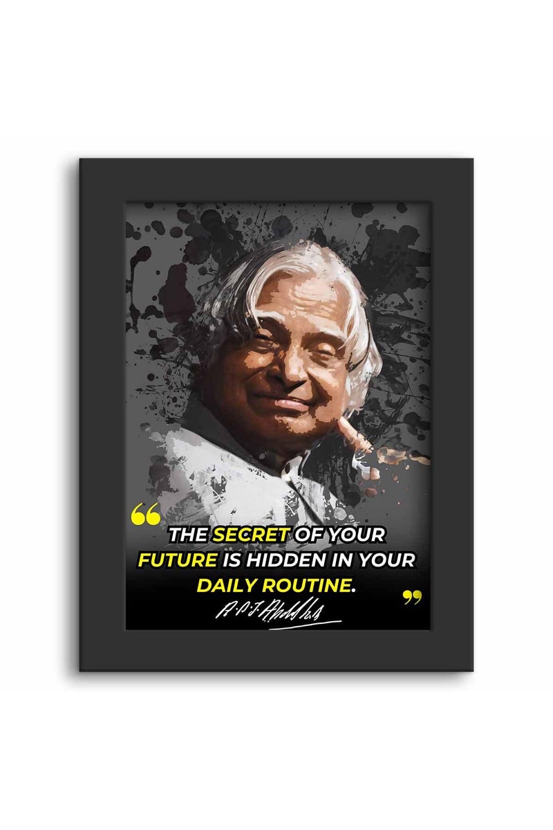 DmcreativityCraft Motivational Quotes Wall Frames APJ Abdul Kalam Posters Framed Art with 1 inch Matt Finish Black Frame for Room, Office and Study Desk Decoration (9.5 x 12.5 inches) - Image 1