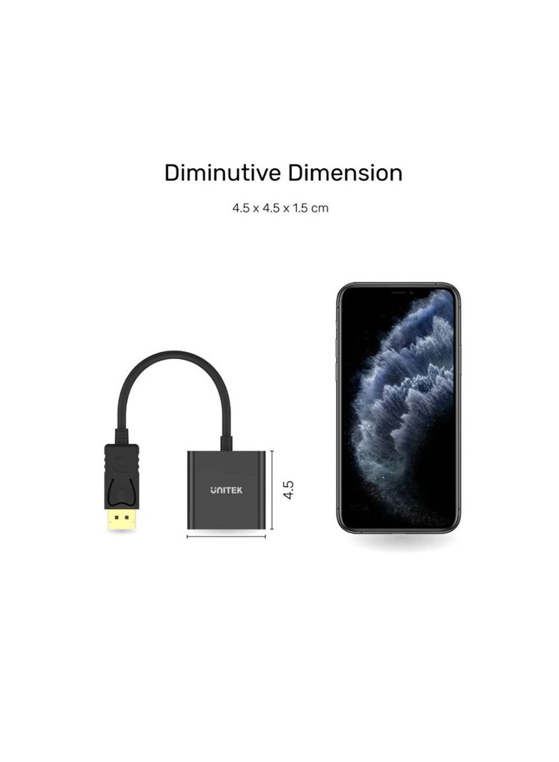 UNITEK DisplayPort to VGA Adapter – High-Performance Video Converter for Seamless Connectivity from DisplayPort-Enabled Devices to VGA Monitors, Projectors, and Displays - Image 4