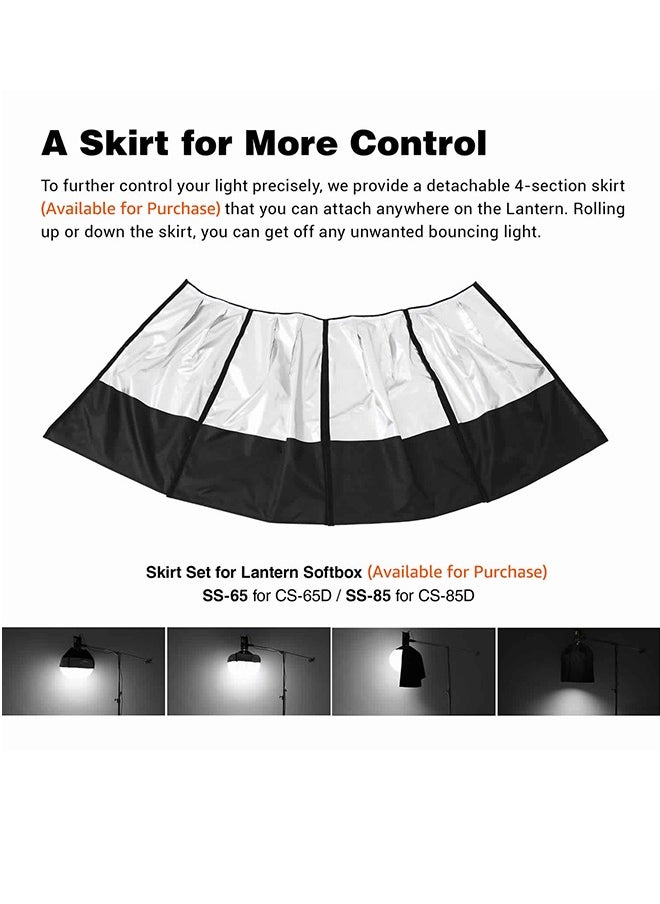 Godox - Godox CS-65D 65cm Diameter Collapsible Lantern Softbox Photography Soft Box with Bowens Mount Quick-Install for Video Recording Live Streaming Film Making - Image 1