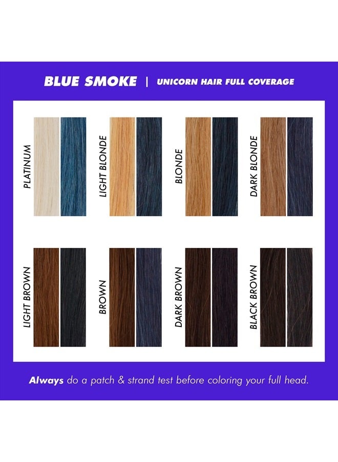 Lime Crime Unicorn Hair Dye Full Coverage, Blue Smoke (Steel Blue) - Vegan and Cruelty Free Semi-Permanent Hair Color Conditions & Moisturizes - Temporary Blue Hair Dye With Sugary Citrus Vanilla Scen - Image 5