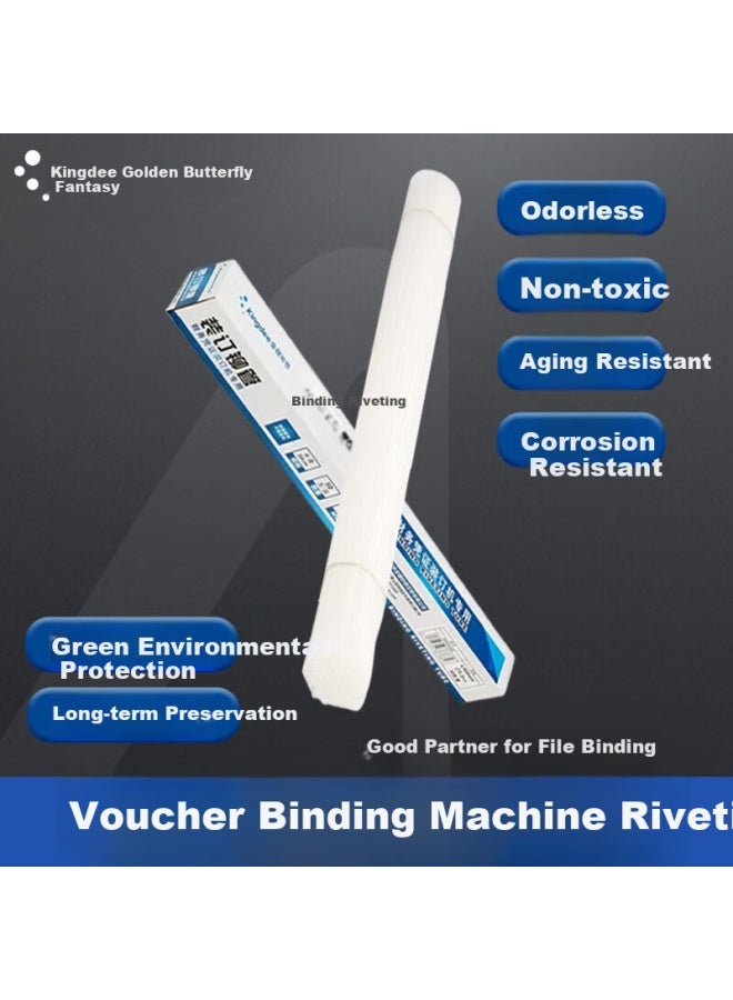 Kingdee Financial Voucher Automatic Binding Machine, Hole Puncher, Hot Melt Rivet Tube Φ4.8*500mm, Hollow Drill Bit, General-purpose Binding Machine Accessories And Consumables - Image 1