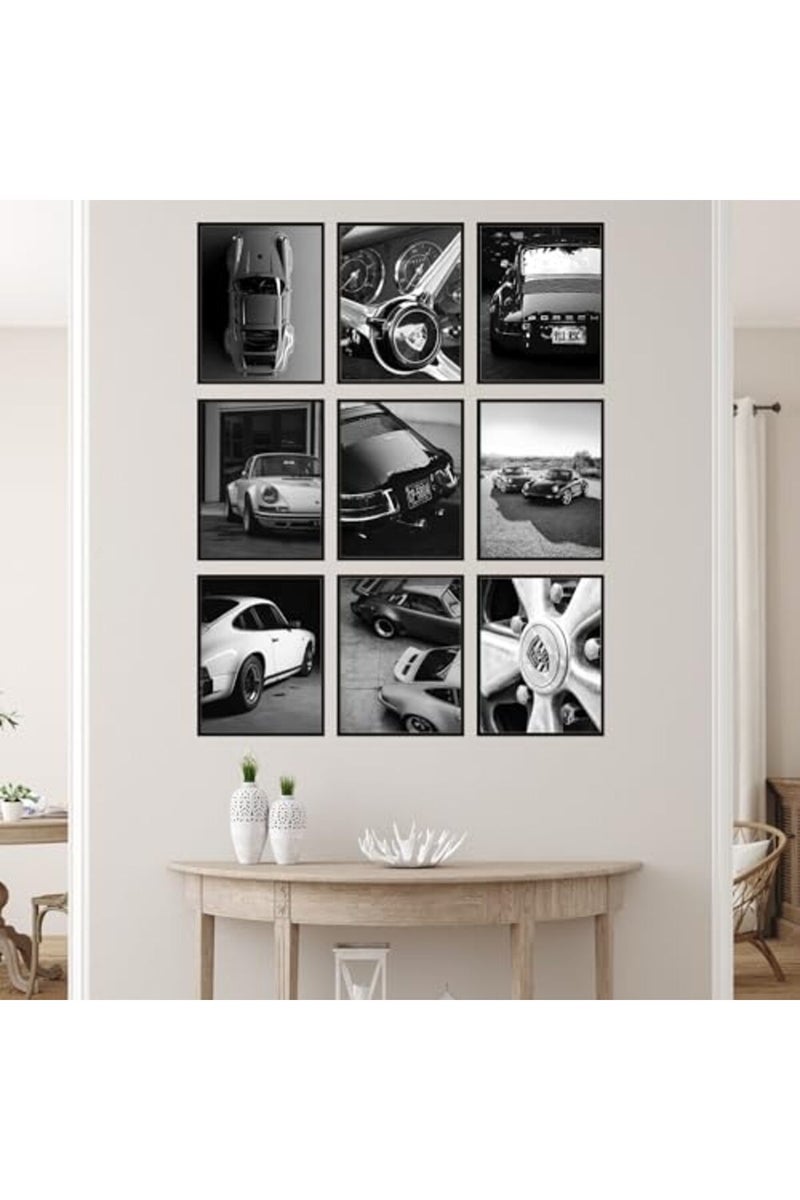 BigWig Prints Porsche Poster - Porsche 911 Poster, Porsche Wall Art, Vintage Porsche Poster, Porsche 911 GT3 RS Poster, Porsche Garage Decor, Classic Car Posters, Car Posters - Unframed Set of 9 (8x10) - Image 5