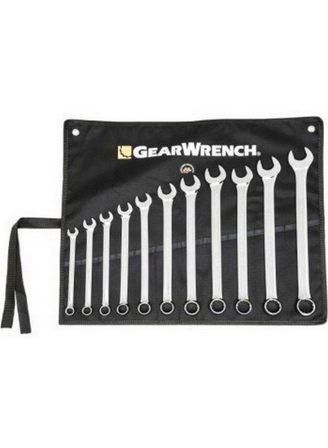 GearWrench 11-Piece 12-Point Long Pattern Combination Metric Wrench Set Silver 4.6 x 21.5 x 25 cm 81938G