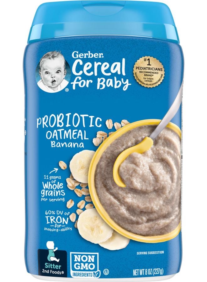 Cereal for Baby 2nd Foods Probiotic Oatmeal Banana 8 oz (227 g)