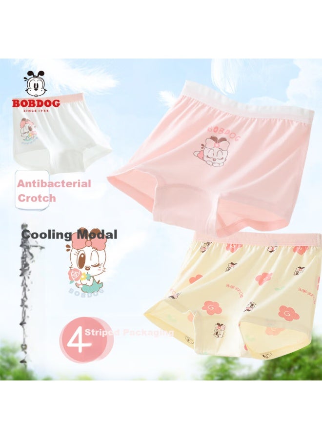 Babu Bean Babbudou Children'S Underwear, Girls' Modal Panties, Baby Girls' Summer Thin Boyshorts, Antibacterial Cotton Bottom Shorts, No Wedgie - Image 1
