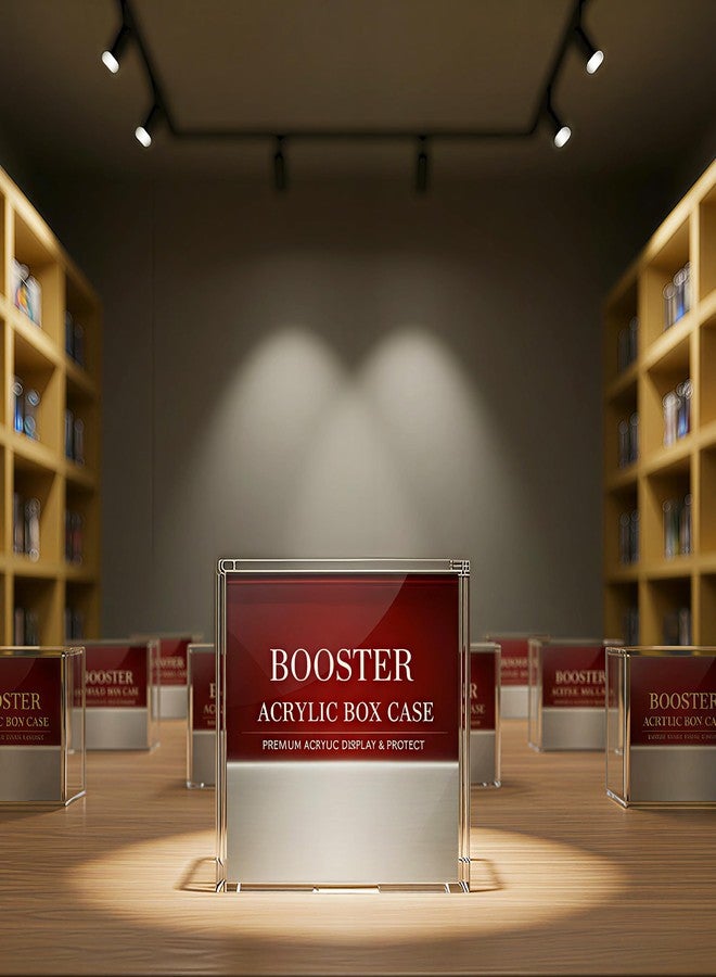 علبة عرض TOZCOZUS Booster Box مزودة بحماية من الأشعة فوق البنفسجية، علبة عرض أكريليك بسماكة 5 مم، غطاء مغناطيسي فائق لحماية علب Booster Box. - Image 4