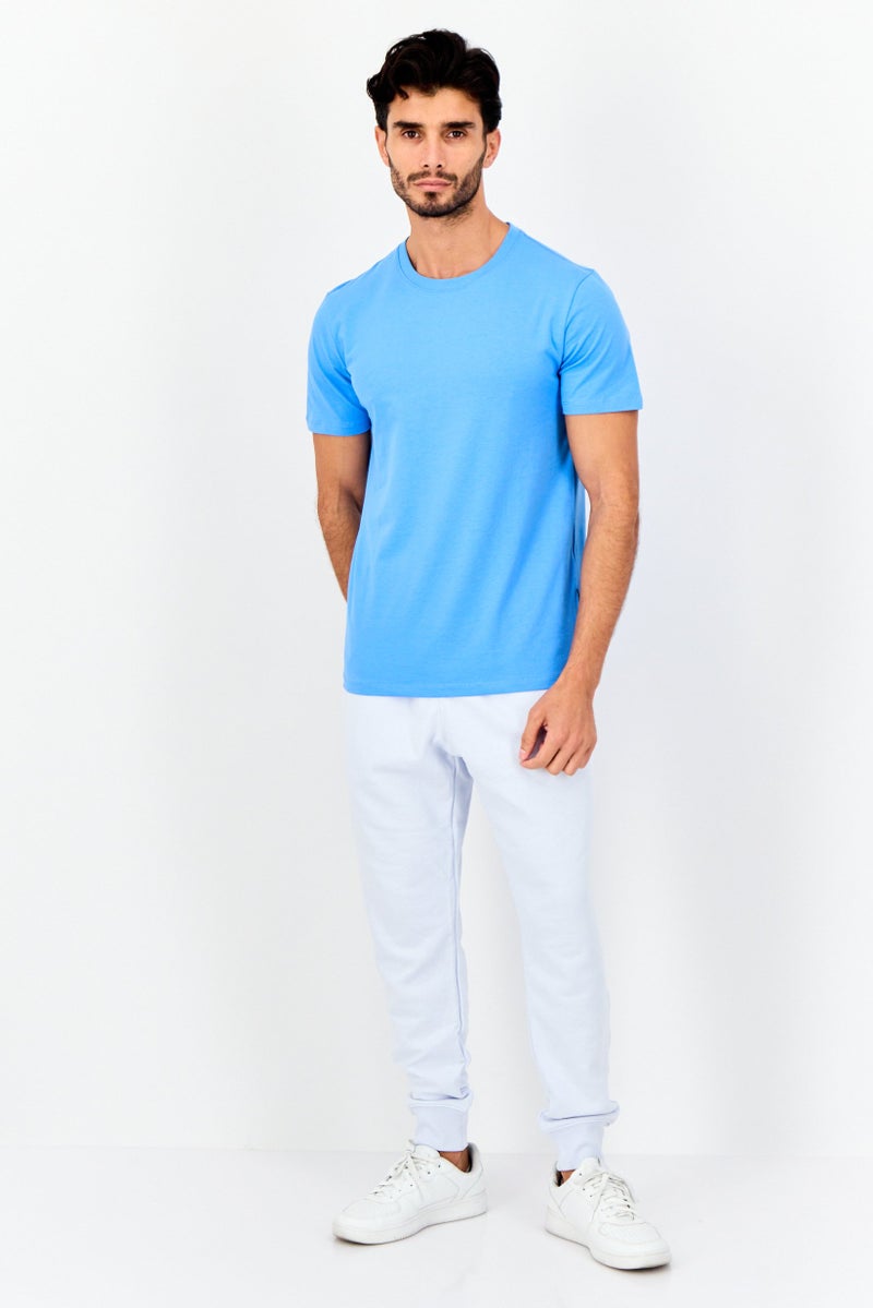 VINCE CAMUTO تي شيرت رجالي بأكمام قصيرة و ياقة دائرية، لون أزرق فاتح - Image 4