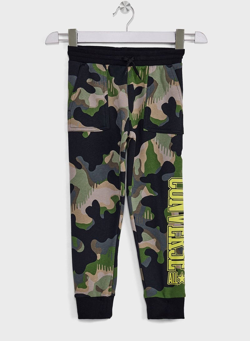 CONVERSE Kids Camo Aop Fleece Sweatpants - Image 1