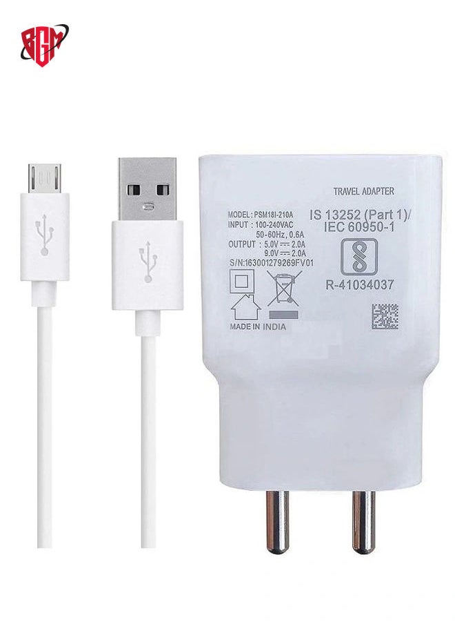 BGM - Fast Charger for All Vivo Mobile Y21L Y51L V7 Y6 VIVO V11 PRO V11 PRO Vivo V5 Vivo V15 Pro, V7 Plus, Y81, Y93, Z1 Pro, S1, U10, V15 Pro, Y15 2019, V15, Y17, Y12, Y90, V11 Pro, Y91, Y91i, V9, Y91, Y95 - Image 1