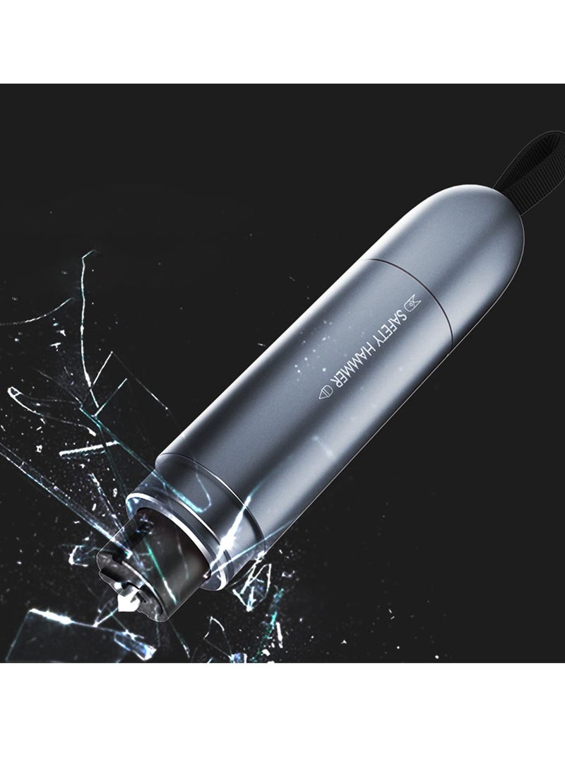 Loquat Car Safety Hammer Multi-function Stainless Steel Portable Car Window Glass Breaker Emergency Car Escape Tool Seatbelt Cutter(Gray) - Image 2