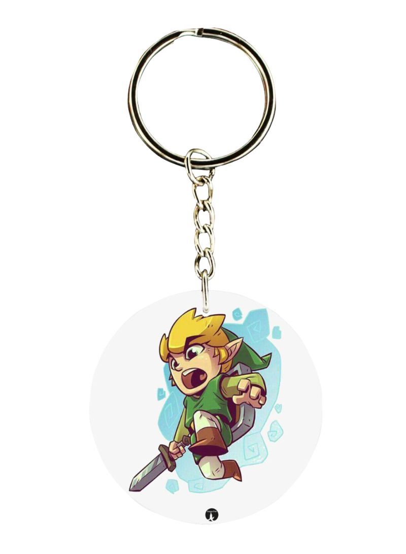 The Legend Of Zelda Video Game Printed Keychain