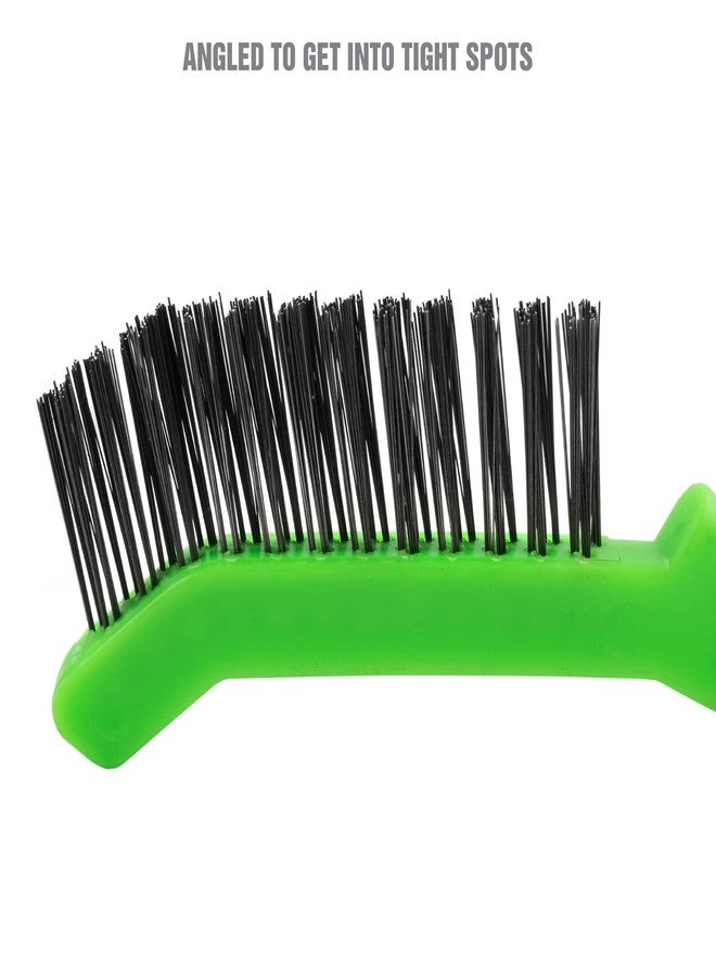 OEMTOOLS OEM TOOLS 25435 Green Brush | Clean Calipers, Shims, and Brake Hardware During Maintenance | Steel Wire Brush & Ergonomic Handle | Slim Design | Fits Anywhere - Image 3