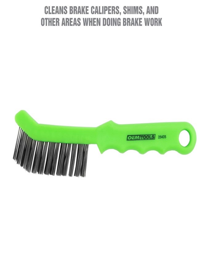 OEMTOOLS OEM TOOLS 25435 Green Brush | Clean Calipers, Shims, and Brake Hardware During Maintenance | Steel Wire Brush & Ergonomic Handle | Slim Design | Fits Anywhere - Image 4