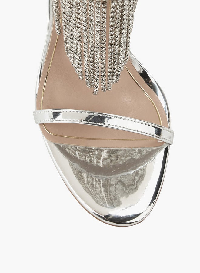 Celeste Women Embellished Ankle Strap Sandals - Image 4