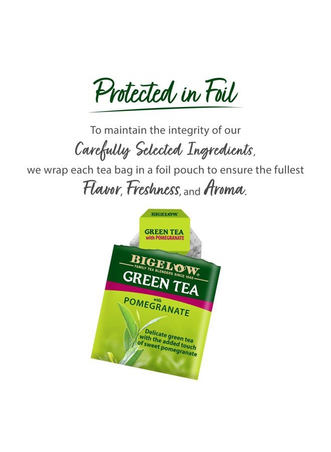 Bigelow Tea شاي بيغيلو الأخضر مع شاي الرمان، 20 كيس - Image 5