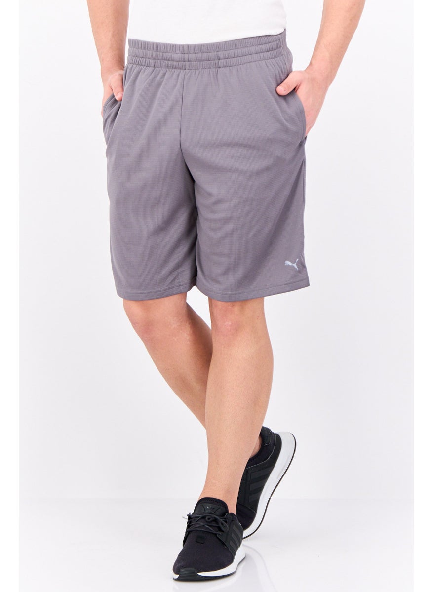 PUMA Men Sportswear Fit 10 Inseam Brand Logo Outdoor Short, Grey  - Image 1