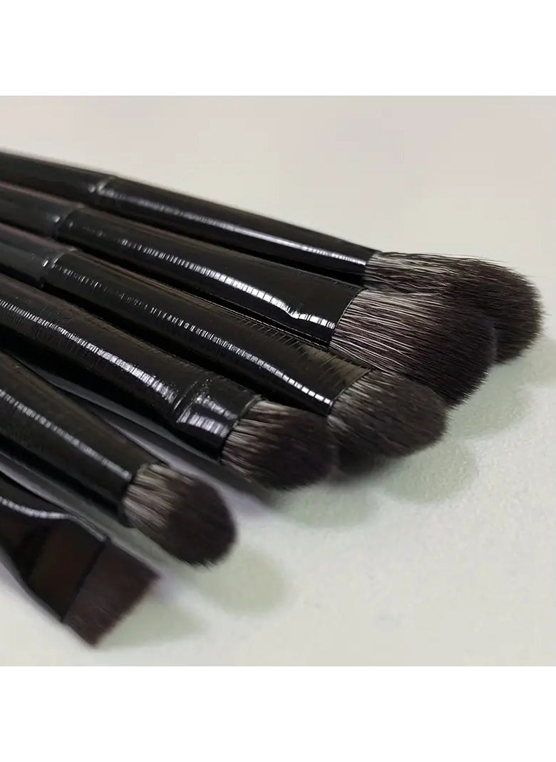 ORiTi - 8Pcs Eyeshadow Brush Set for Blending Smudging Winged Liner Crease Highlighting Small Detailing and More for Delicate Eye Makeup - Image 1