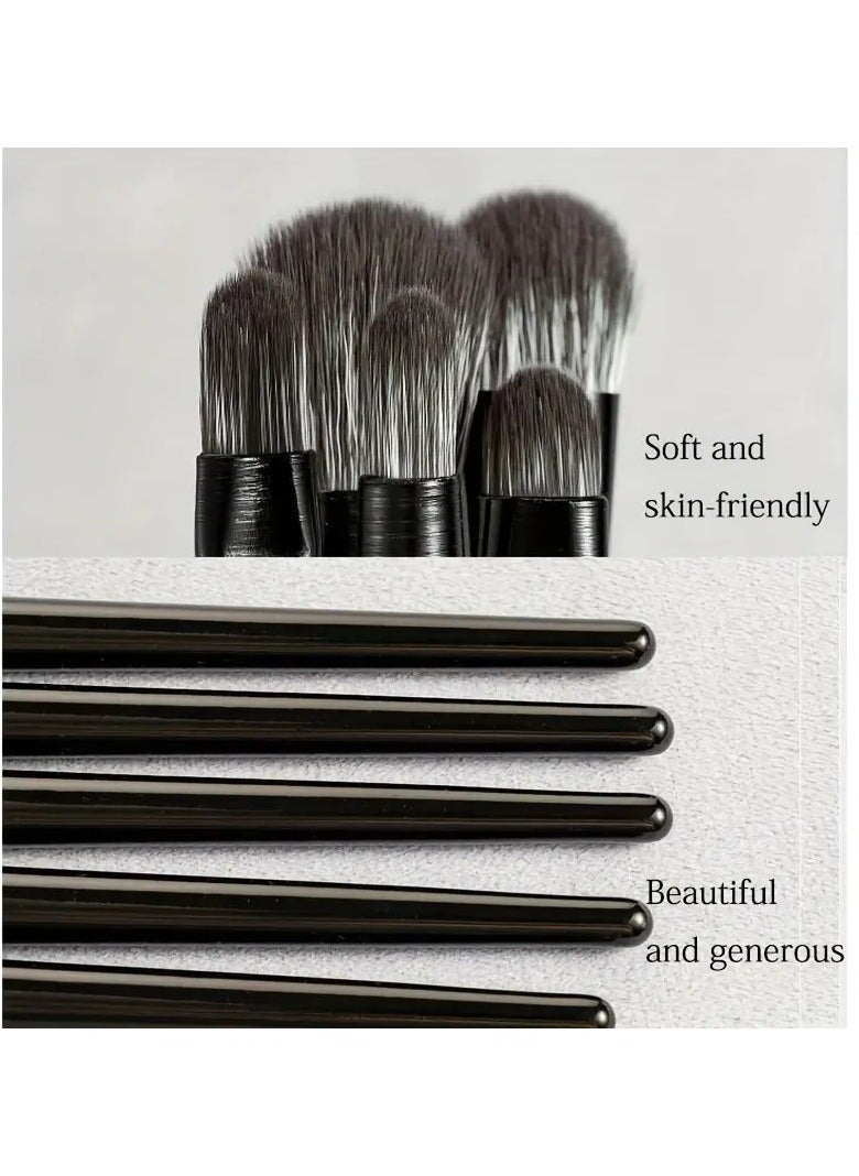 ORiTi - 8Pcs Eyeshadow Brush Set for Blending Smudging Winged Liner Crease Highlighting Small Detailing and More for Delicate Eye Makeup - Image 1