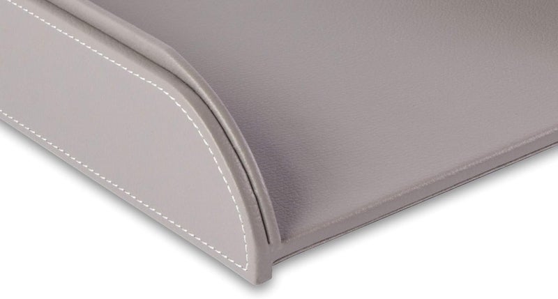 OSCO Faux Leather Letter Tray - Grey Cost effective upgraded craftsmanship - Image 3