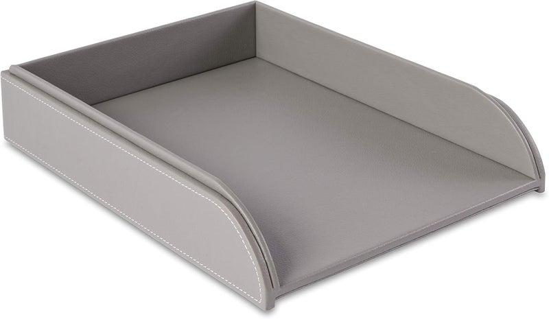 OSCO Faux Leather Letter Tray - Grey Cost effective upgraded craftsmanship - Image 1