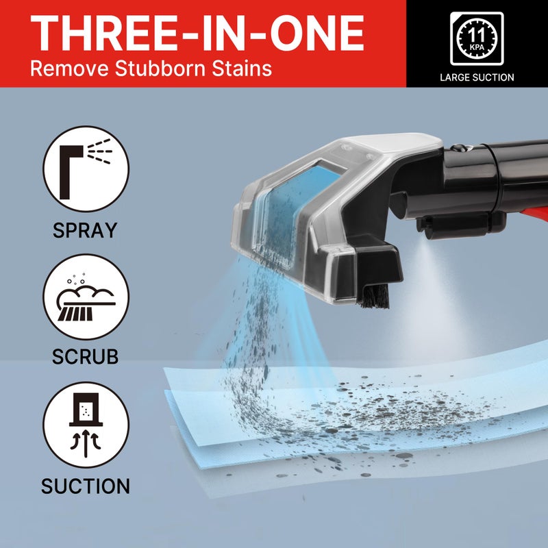SHOPVAC Shop-Vac Portable Carpet and Upholstery Cleaner Machine, Powerful Spot Cleaner for Pet Stains, Sofa, Rug, Mattress, Curtain and Car Seats, Lightweight with Two Cleaner Solutions - Image 2