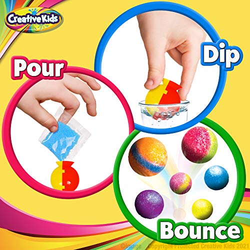 Creative Kids Make Your Own Bouncy Ball Kit - 12 Individual Packs - DIY Science Party Favors & Goody Bag Stuffers - Bulk Craft Bouncy Ball Making Kit - Ideal Valentines Gifts for Classroom - Image 2