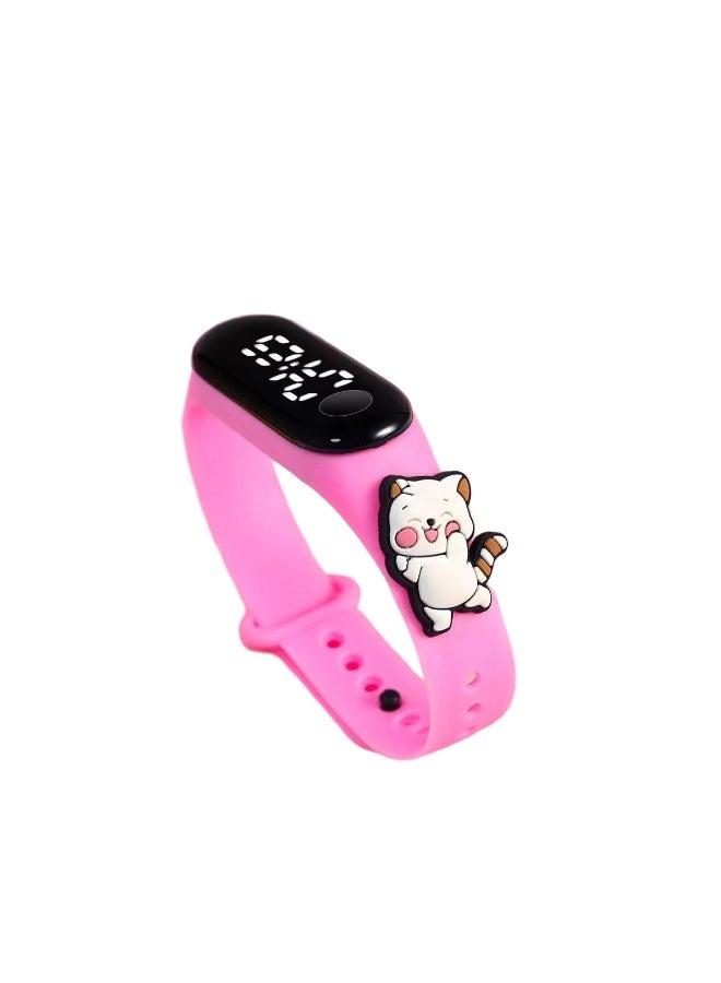 Free Air 6 Pcs Children's Cute Cartoon Waterproof Silicone Touch Watch - Image 2