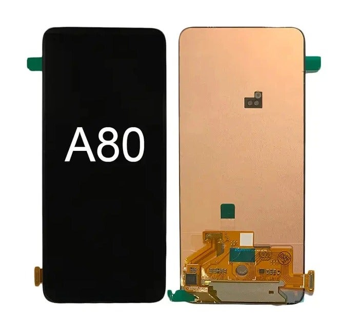 شاشة داخلية عالية الجودة  بديلة ومتوافقة مع موديل تليفون SAM A80 FULL  OLED - جينريك - Image 1