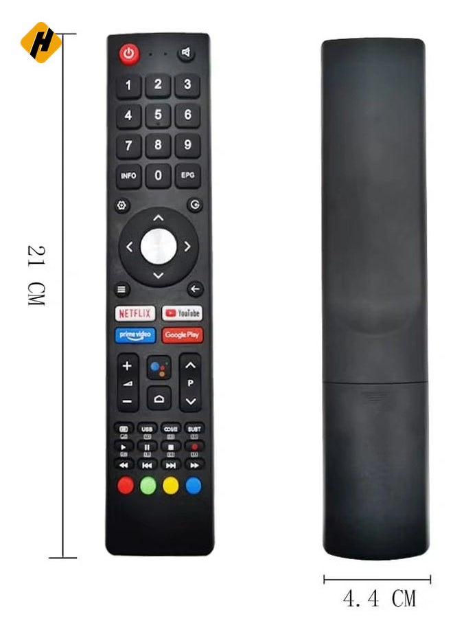 HuHa Replacement Remote Control SABA Changhong ChiQ GCBLTV02ADBBT for Changhong ChiQ Saba Smart TV Models L32H7S, SA40S67A9, L40H7A, L50H7A, U55IP7UHD, U58H7A, U65H7S – Battery Included  - Image 3