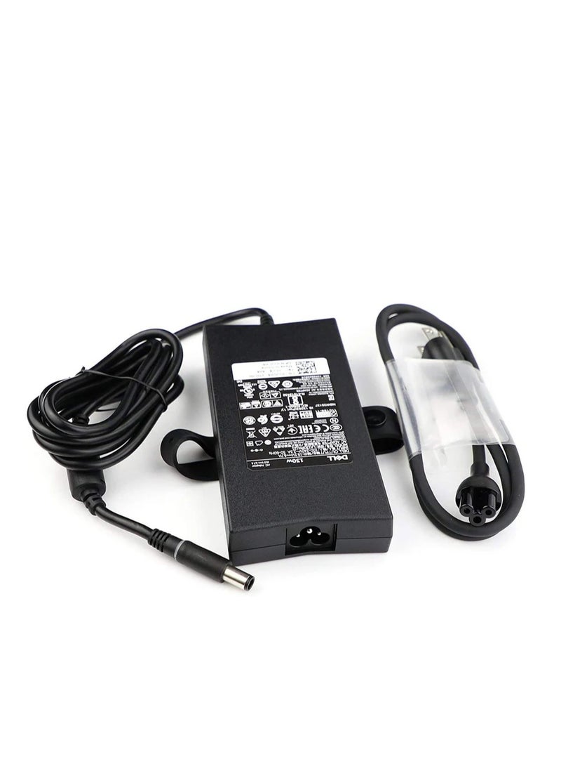 Terabyte 130W Laptop Charger Replacement Power Cord for Inspiron 15-7000, 7559, G3/G5, D6000 Docking Station, XPS 15 (L502x), XPS 17 (L702x) - Compatible, Black Power Adap - Image 3