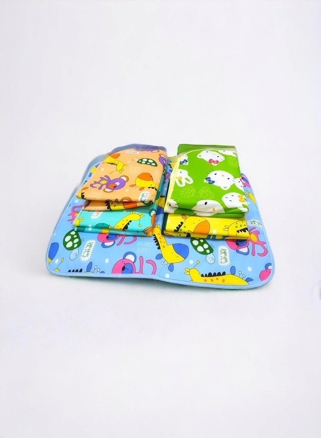 FinchGold Ut Enterprises Baby Diaper Mats/Bichhoni Waterproof Bed Protector, One Side Cotton One Side Pilastik (4) - Image 1