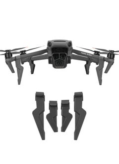 Excefore معدات هبوط قابلة للطي، حامل دعم للساقين ممتد لـ DJI Mavic 3/Mavic 3 Pro/Mavic 3، Classic/Cine (أسود)  - Image 1
