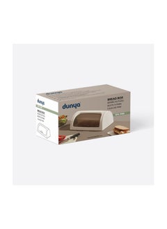 dunya Dunya Bread Box ,BPA Free, With Moving (42*27.4*18cm) Acrylic Lid -Turkey Made White  - Image 3