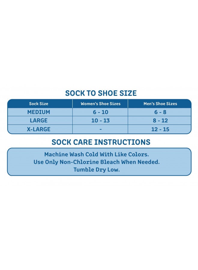Doctor's Choice Doctor's Choice Diabetic Socks for Men, Seamless Crew Socks with Non-Binding Top, Provides Extra Comfort for Gout, 4-Pairs, Charcoal, Large, Size 10-13 - Image 3