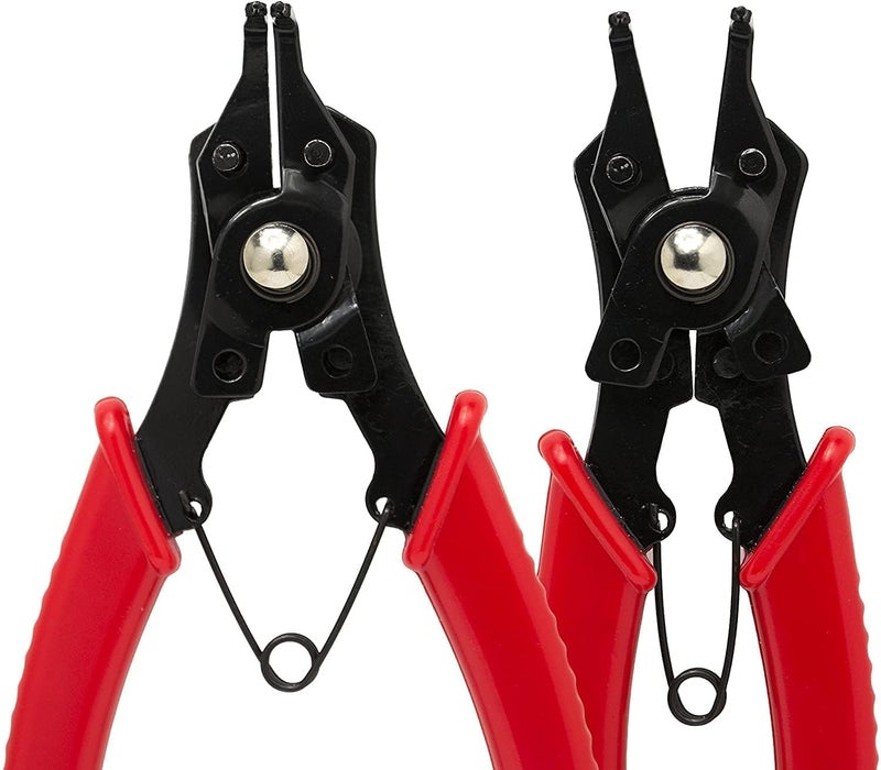 Cozron Cozron Multifunctional Autolock Snap Ring Pliers tool Internal External Ring Installer or Remover Circlips Jaw Head Clip Pliers C Ring Plier Set for Automotive and Engine Repair - Image 5
