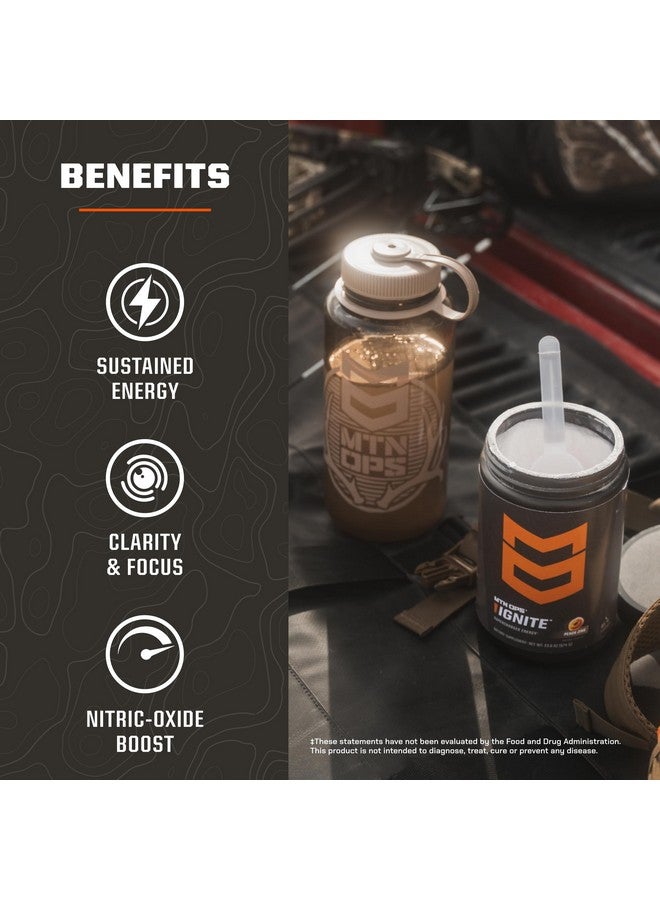 MTN OPS MTN OPS Ignite Energy Drink Powder, Gluten Free Nitric Oxide Supplement Drink Mix, L Arginine, L Citrulline, Caffeine & Nootropic Sugar Free Drink Mix, 45 Servings, Rocky Mountain Rickey  - Image 2