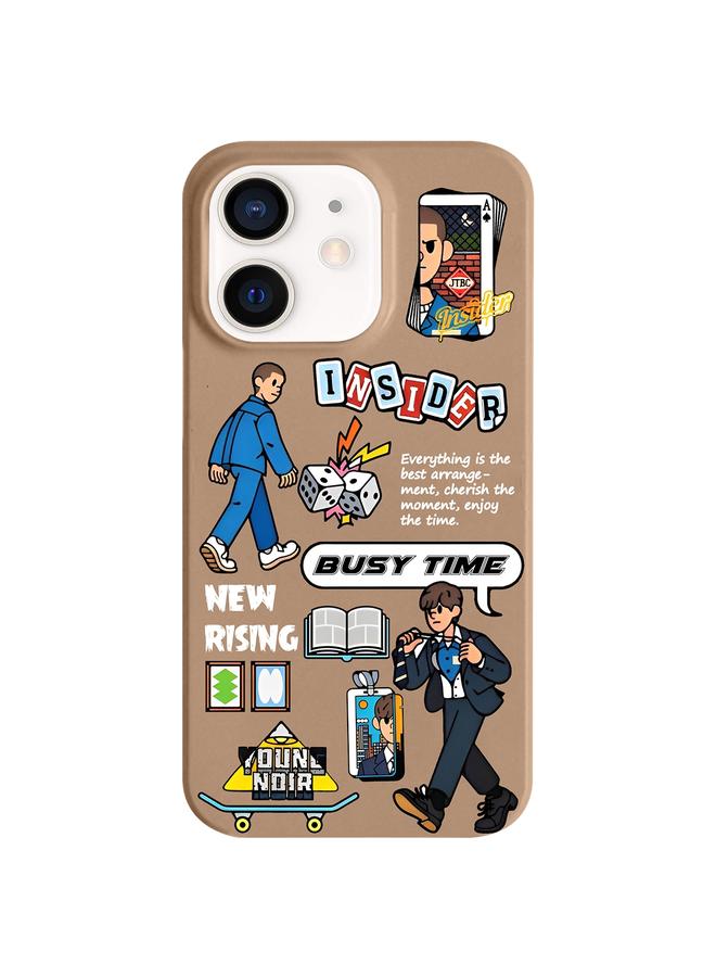 Zaboon Case For iPhone 11 Painted Pattern Skin-friendly PC Phone Case - Image 1