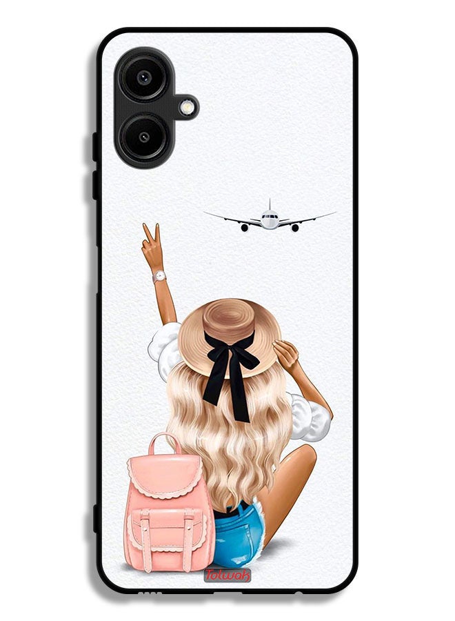 Tolwak Samsung Galaxy F06 5G Protective Case Cover Girl Love Travel - Image 1
