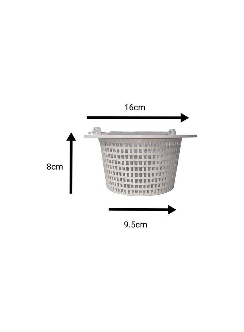 GGOOT Pool Skimmer Basket Replacement, Swimming Pool Replacement Filter Strainer Basket Remove Leaves Debris Cleaning Tool with Handle for In-Ground and Above Ground Pools - Image 3