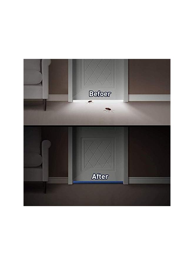 The Bros Door Draft Stopper, 30'' to 38'' Under Door Draft Blocker Window Breeze Blocker, Noise Sound Light Smell Blocker for Doors and Windows, Grey, DOOR GUARD-Gr, 37inch - Image 5