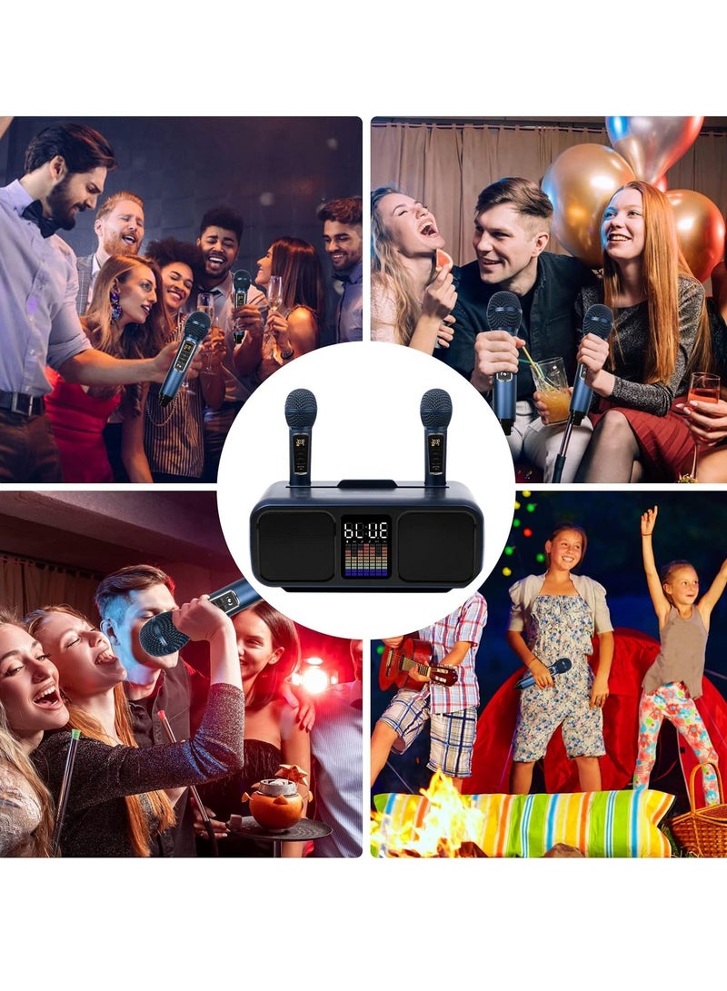 Smart Berry Portable Karaoke Wireless Speaker PA System with 2 Microphones – Perfect for Parties, Picnics & More - Image 4