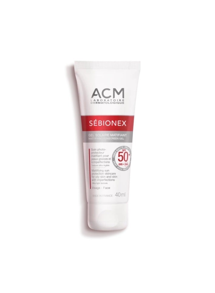 ACM Laboratoire dermatologique Sebionex Sunscreen Gel SPF 50+ 40 ml  - Image 1