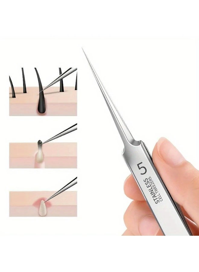 يوكانبي ملقط إزالة الرؤوس السوداء فائق الدقة رقم 5 – أداة دقيقة للعناية بالبشرة وتنظيف المسام - Image 5