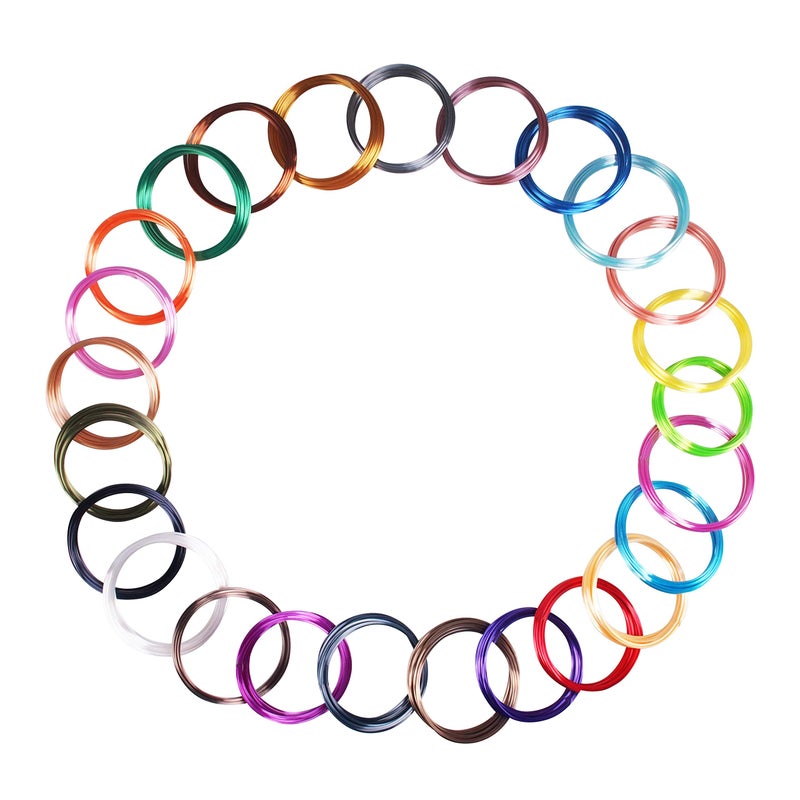 MIKA3D 25 Colors Silk Shiny PLA Filament Sample Pack, Each Color 4 Meter Length, Total 100m 3D Printer 3D Pen Material Refill, with Extra 2 Finger Caps by MIKA3D - Image 2