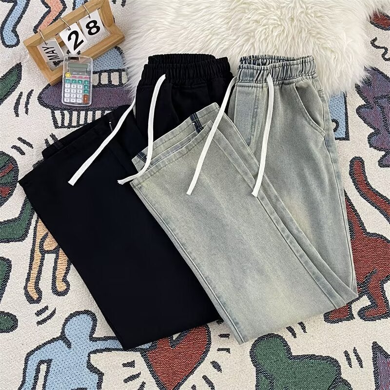 Unisex Classic Denim Jeans Loose Fit Daily Outdoor Wear - Image 4