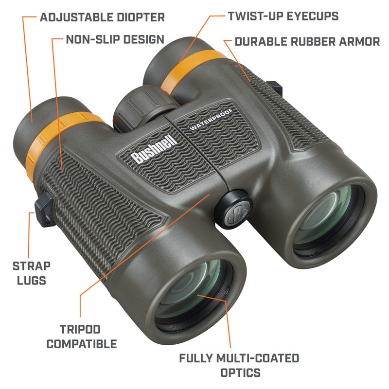 Bushnell Bushnell H2O Xtreme 10x42 Compact Waterproof Binoculars with Fully Multi Coated Lens for Hunting and Boating 181042C  - Image 2