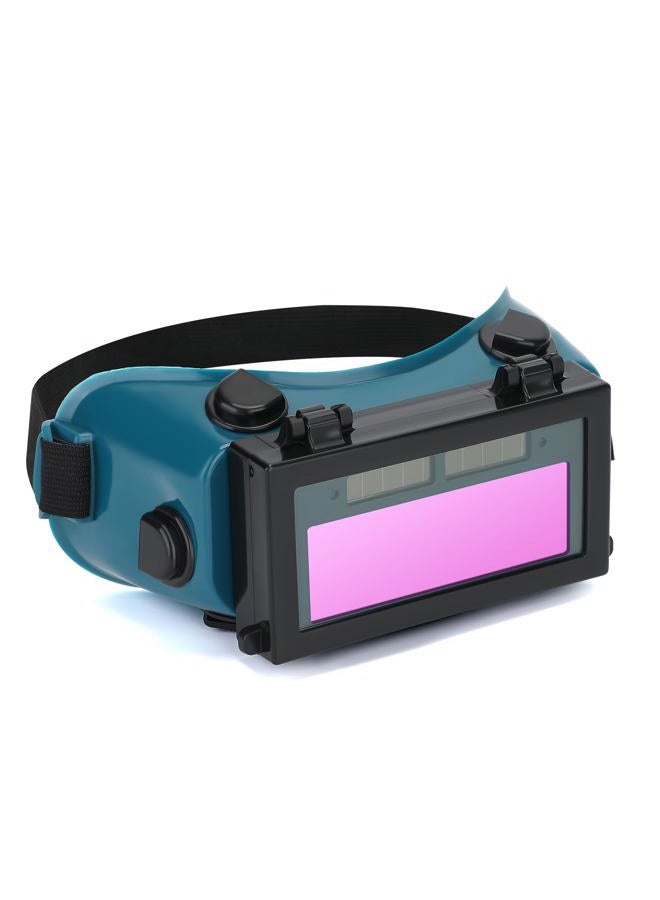 Holulo Auto Darkening Welding Goggles with Clear Inner Lenses Welding Helmet Solar Welder Eyes Glasses Flip Up Lens Eye Protection (Dark Green) - Image 1