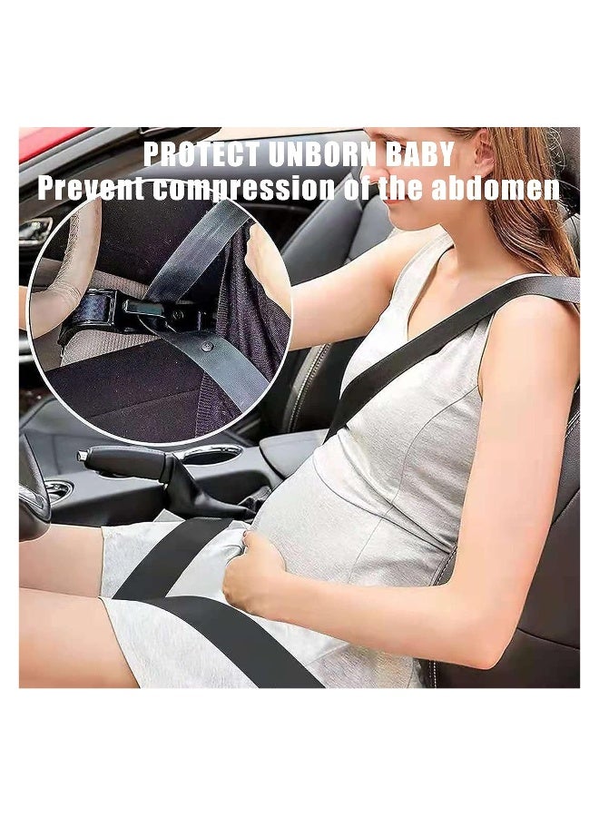 Pregnancy Car Seat Belt Adjuster Seat Bump Strap for Pregnant Women Protect Belly Prevent Compression of Abdomen Maternity Seat Cover Belt for Expectant Mothers Green - Image 5